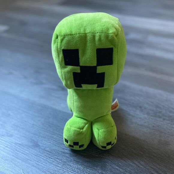 Minecraft Creeper Plushie Green Black Gamer Kids Toy Soft Unisex - Picture 1 of 8